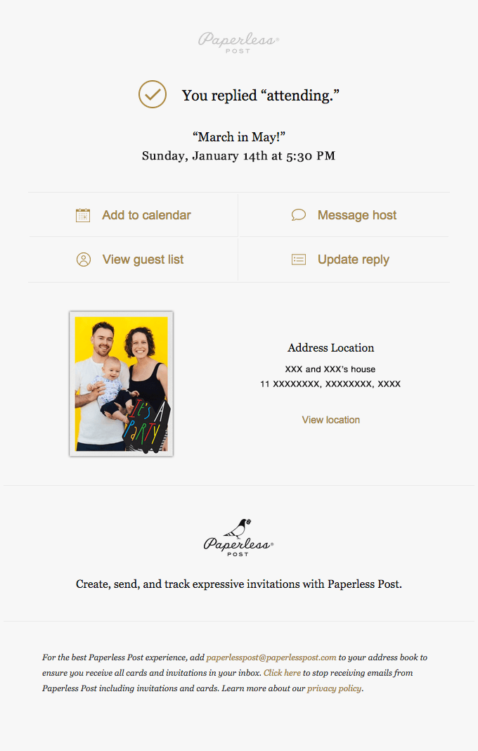 You are confirmed for friends of the Marches’ event!