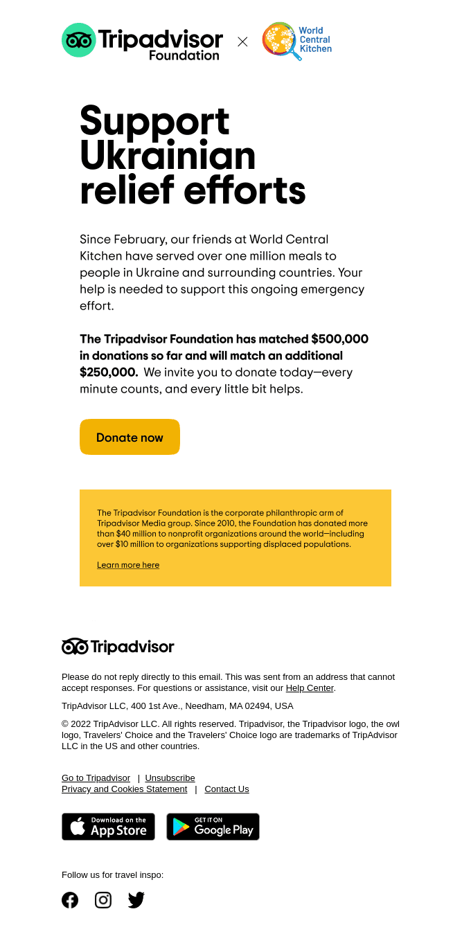 You donate, we'll match