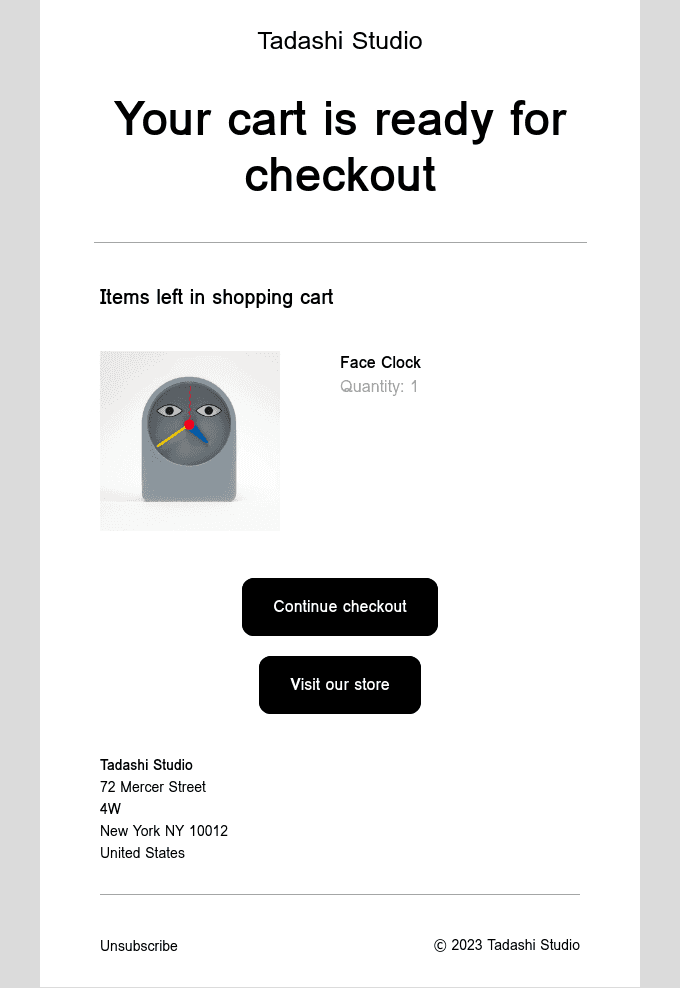 You left items at checkout