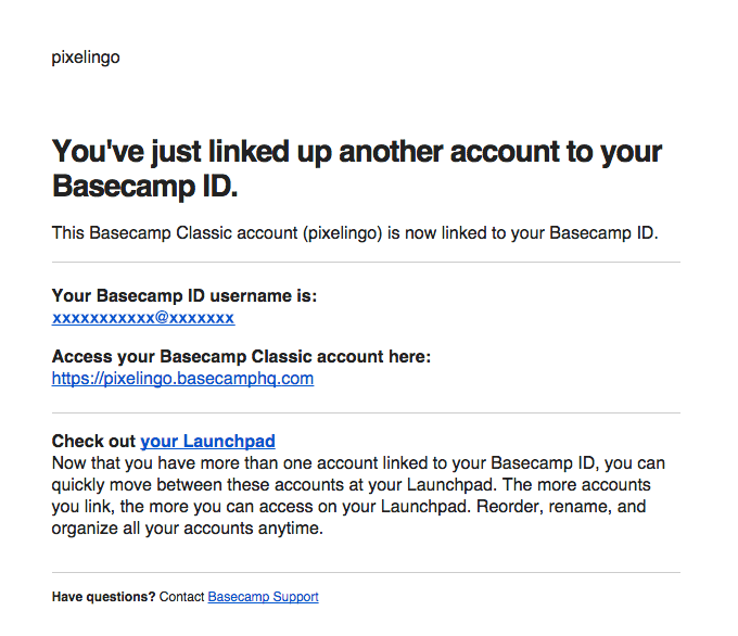 Your account has been linked