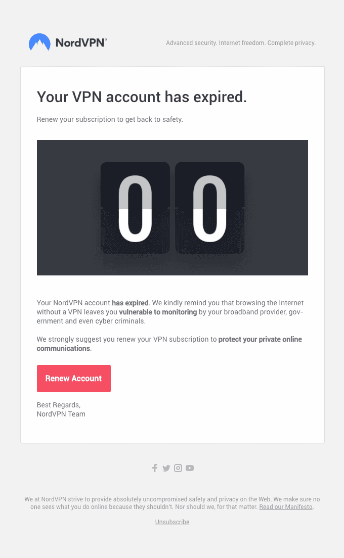 Your account has expired