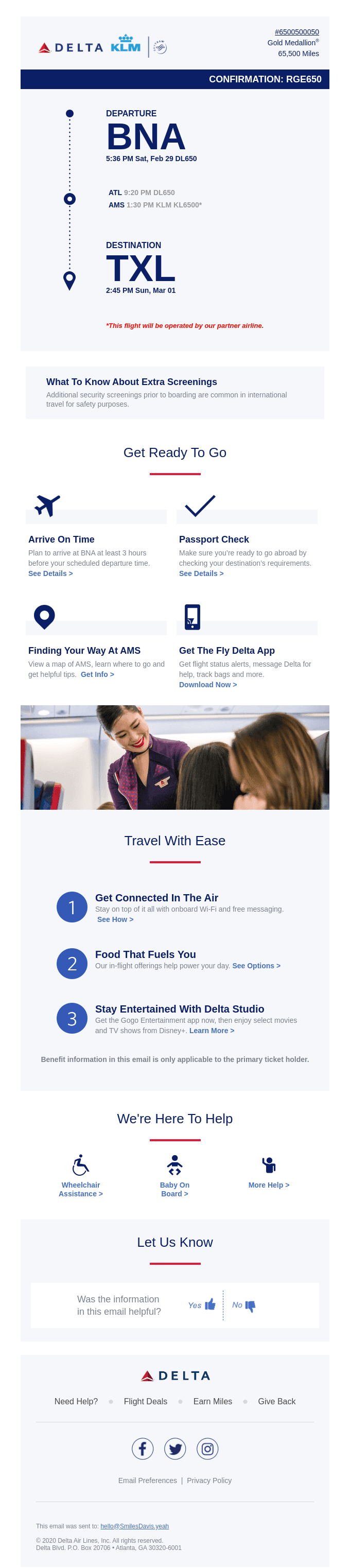 Your BNA > TXL Trip Details