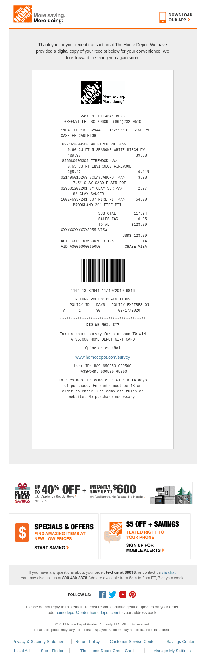 Your Electronic Receipt