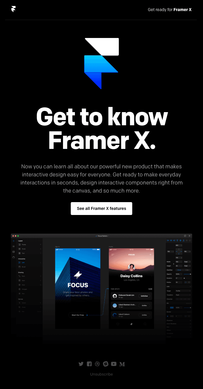 Your first look at Framer X