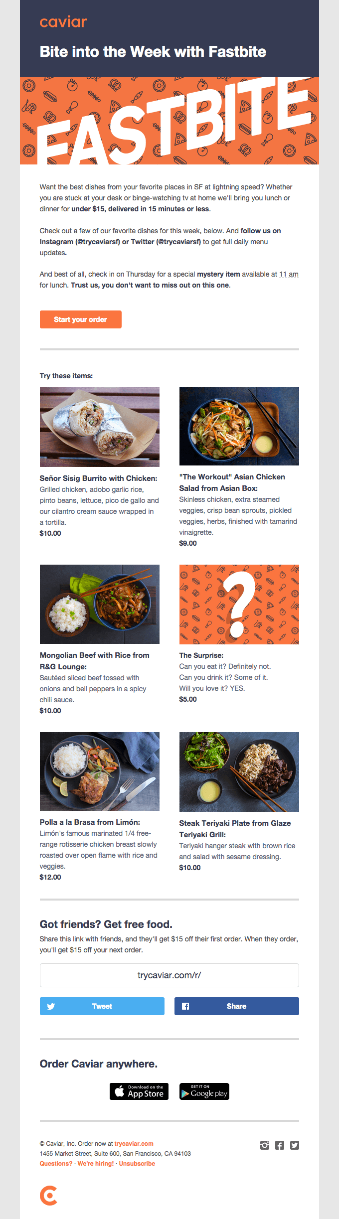 Your Food Will Arrive in 15 Minutes! Weekly Fastbite Update