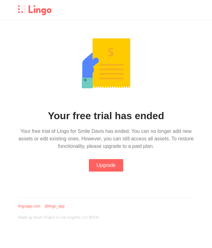 Your free trial has ended