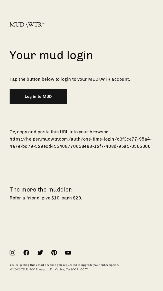 Your mud login