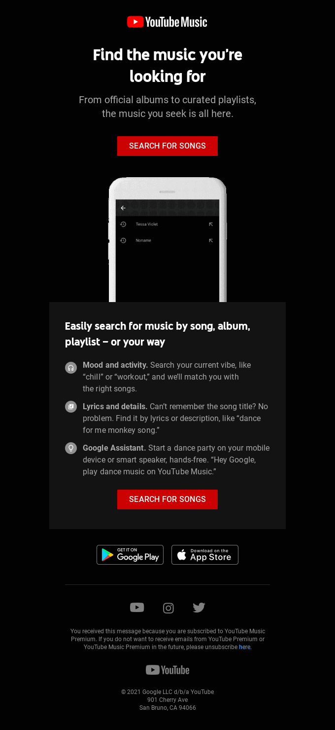 Your music is here