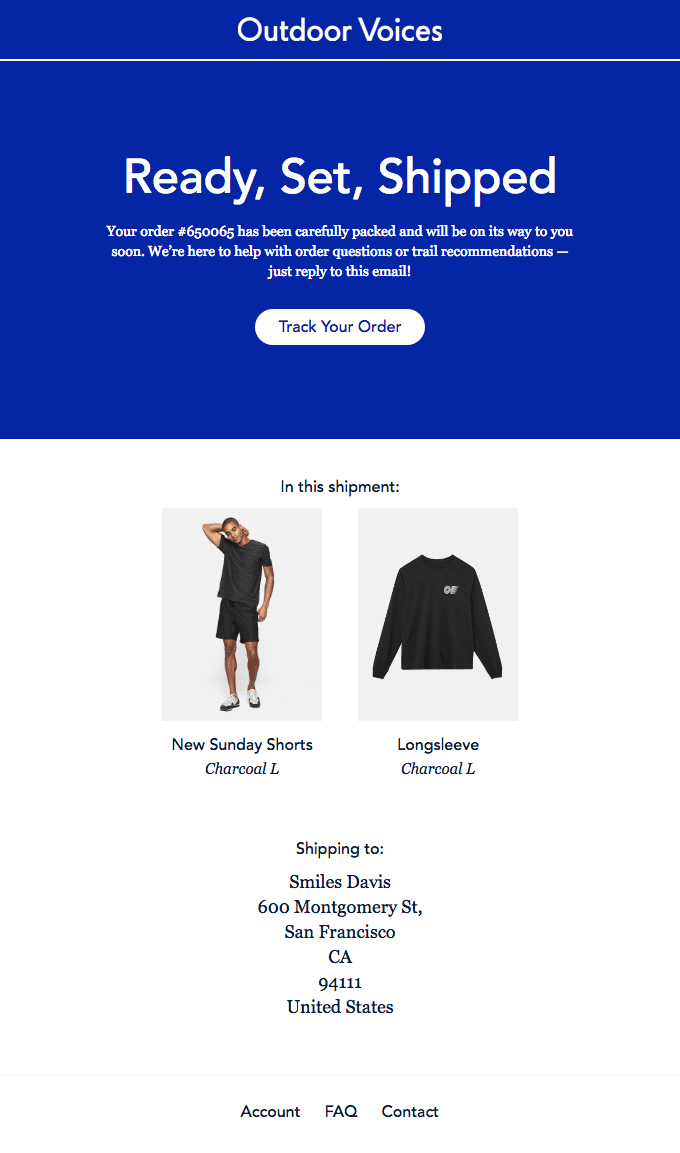 Your Order Has Shipped!