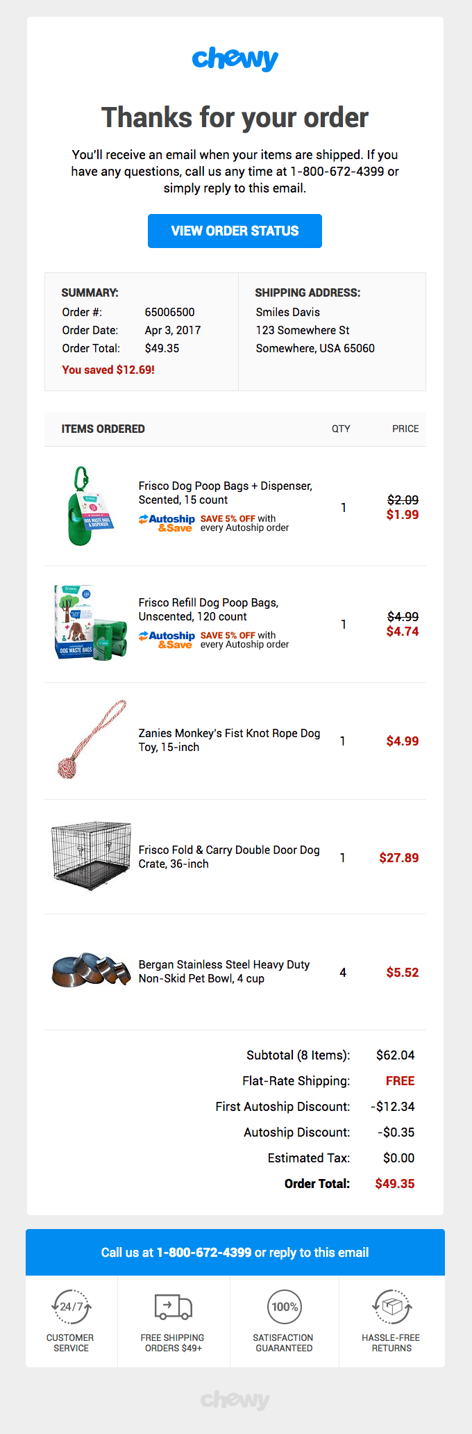 Your order with Chewy.com (http://chewy.com/)