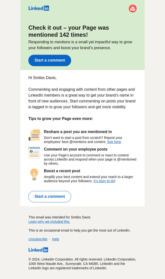 Your Page has been mentioned!