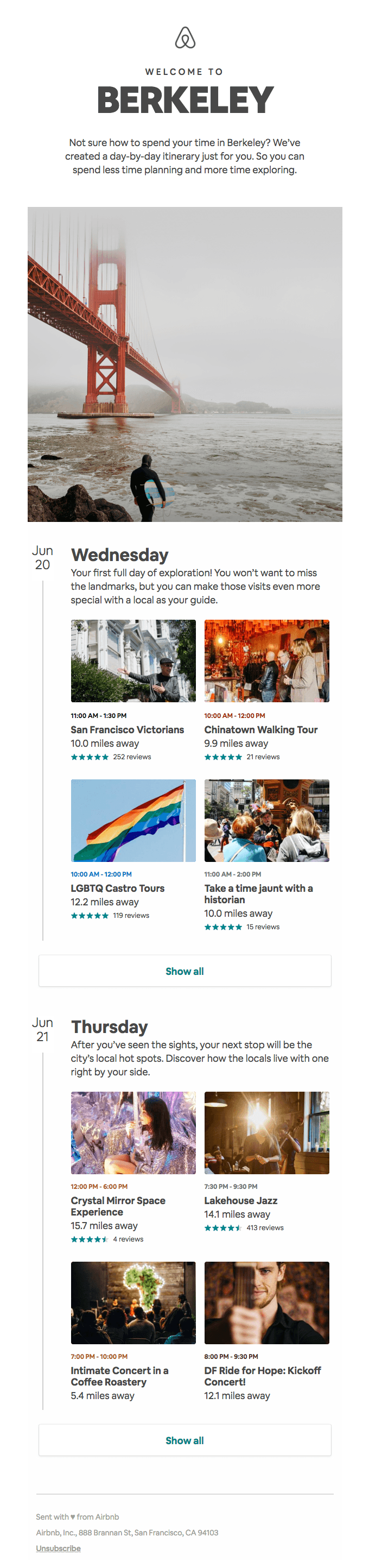 Your trip to Berkeley