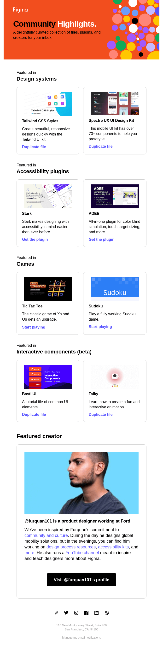 Freshly picked from Figma 🍎: Accessibility plugins, games, and more