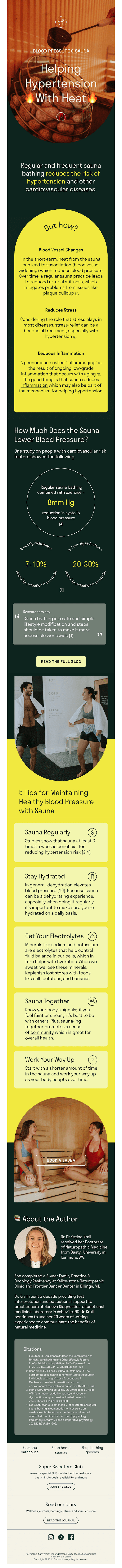How the sauna can help with hypertension.