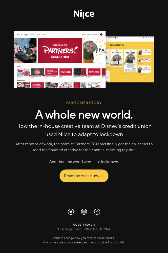 ✨ A brand hub for Disney’s credit union