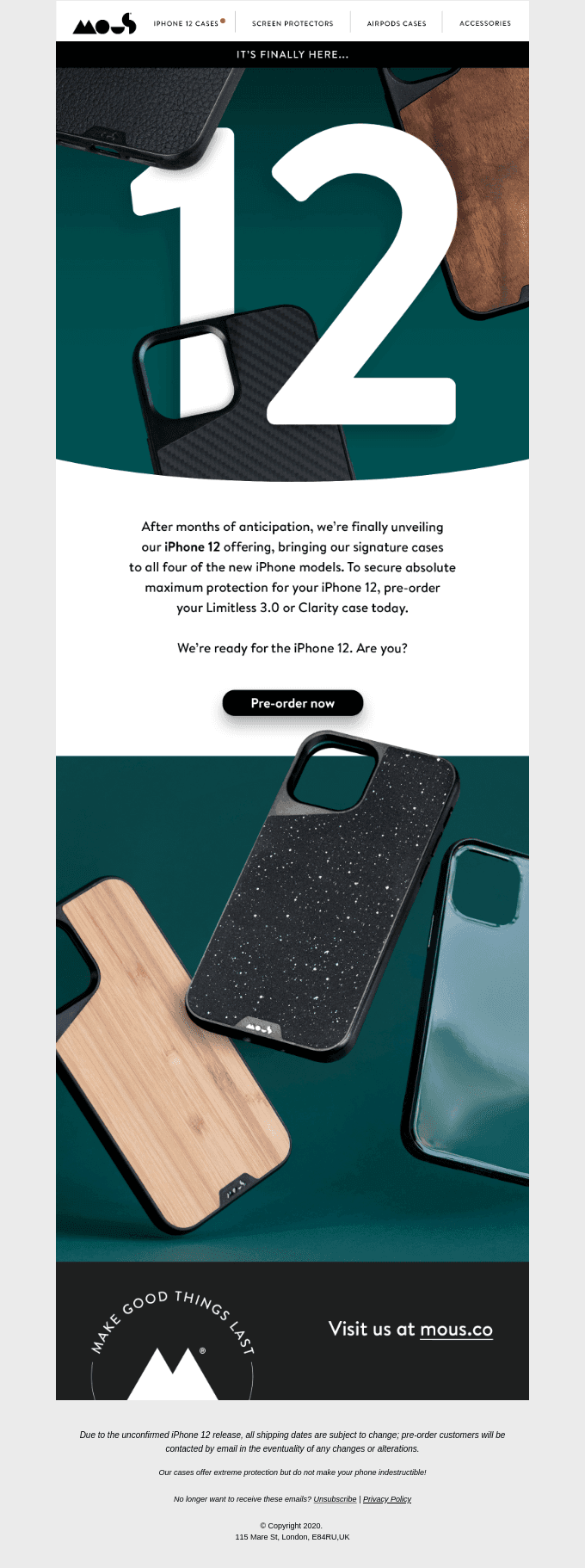 🎉 Pre-order your iPhone 12 case now! 🎉