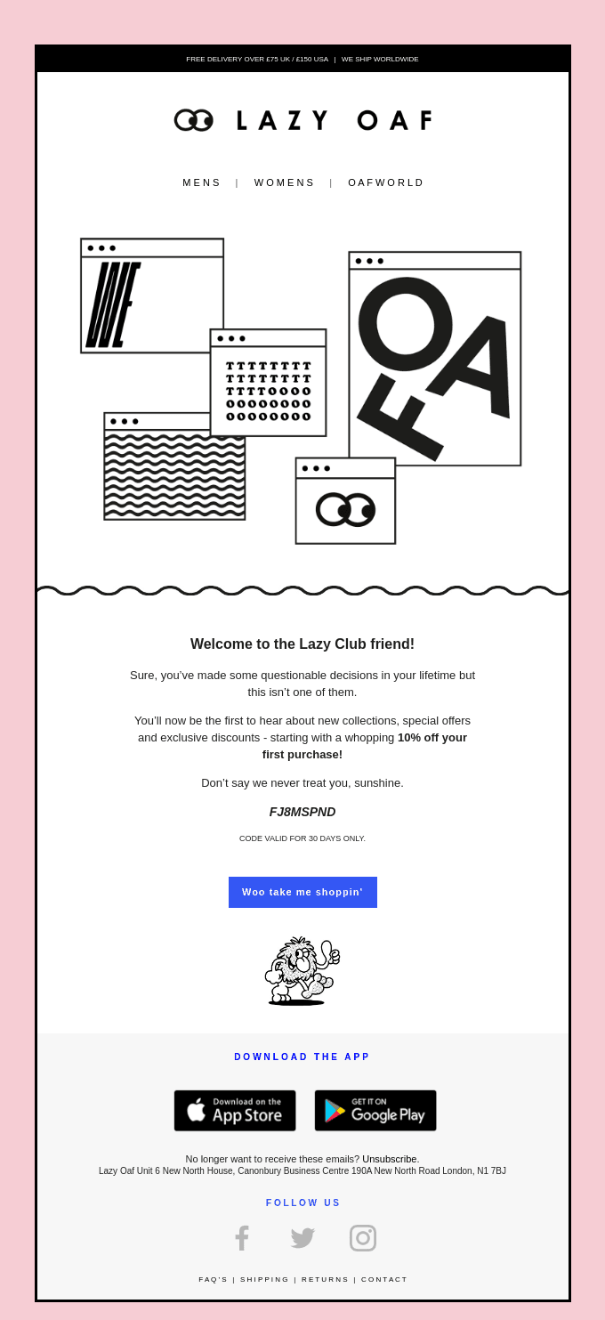 Thanks For Signing Up! Here's 10% Off Your First Order 🙃