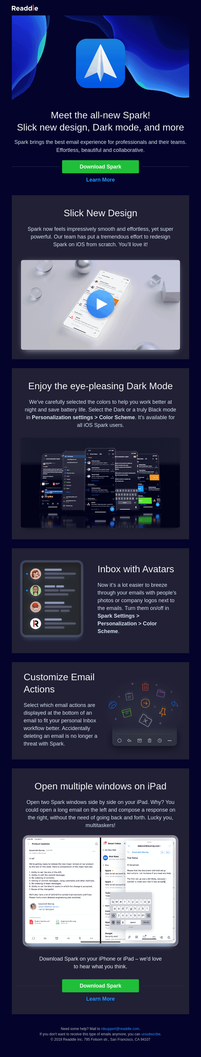 🥳 The all-new Spark email is here!