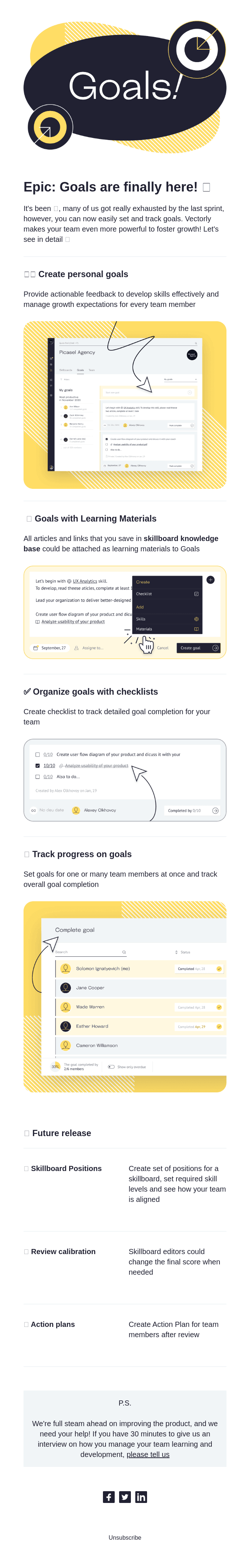 💥 Vectorly №5 Newsletter: Goals are finally here