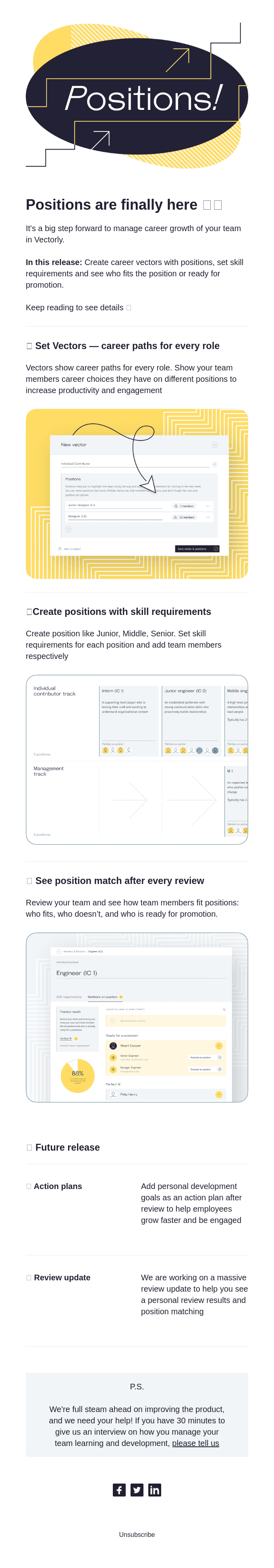 🧩 Who is ready for promotion in your team? Vectorly №6 Newsletter has the answer
