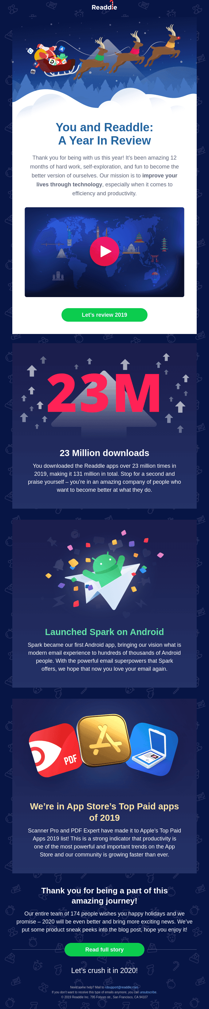 ๐๐ฝ You and Readdle: A Year In Review 2019