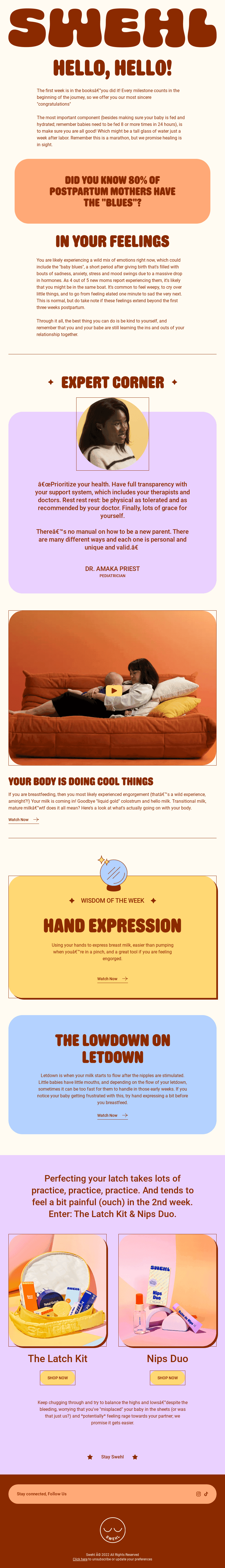 1 Week Postpartum: Virtual Hug Inside