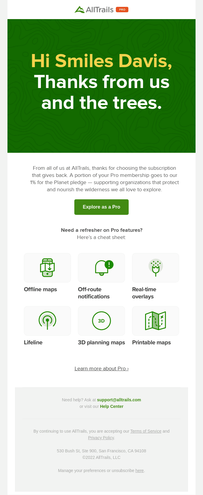 1 year of Pro for you, 1% for the Planet 🌎