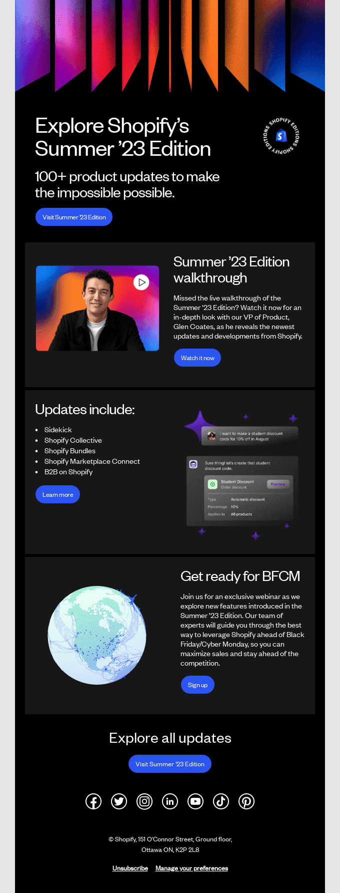 100+ product updates from Shopify’s Summer ’23 Edition