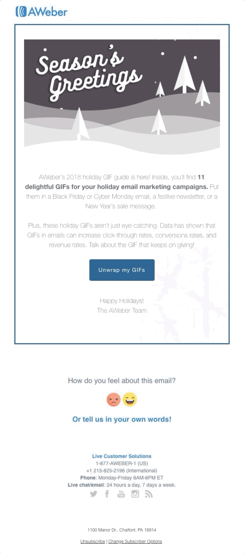 11 holiday GIFs to use in your emails