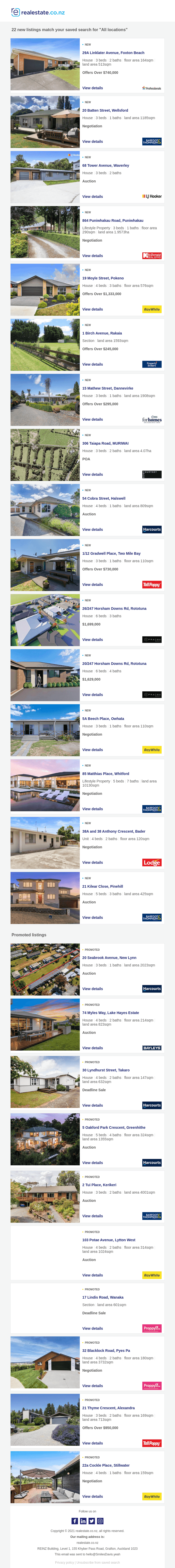 22 new listings match your saved search