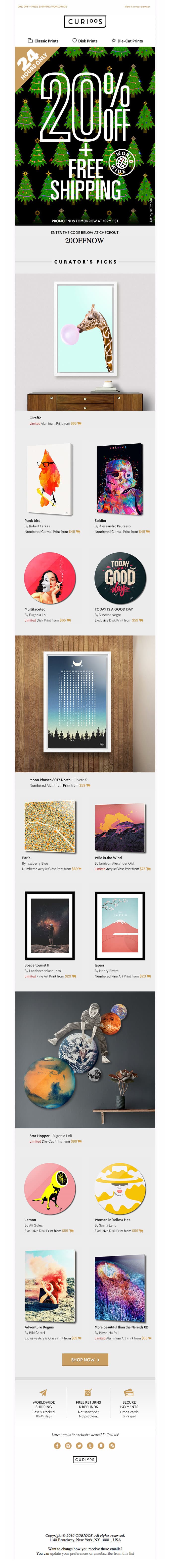 24 HOURS ONLY: 20% OFF + Free Worldwide Shipping!