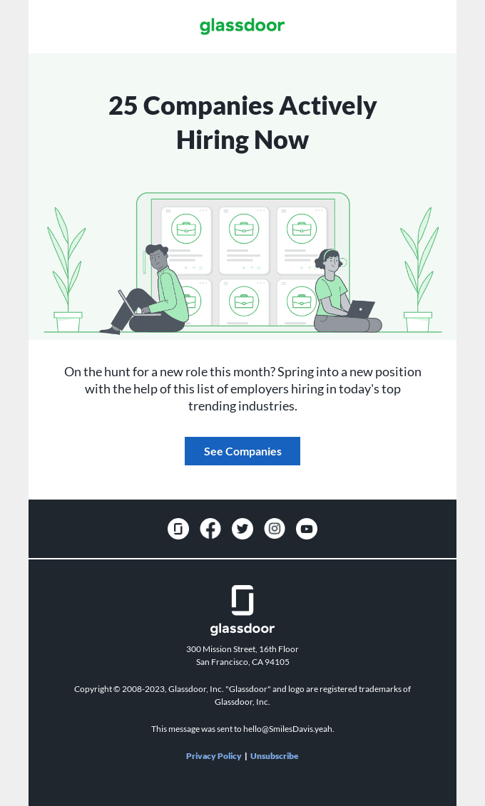 25 Companies Actively Hiring in April