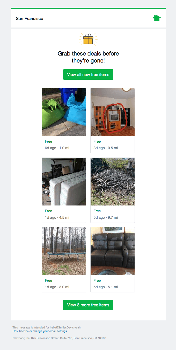 3 new free items from your neighbors