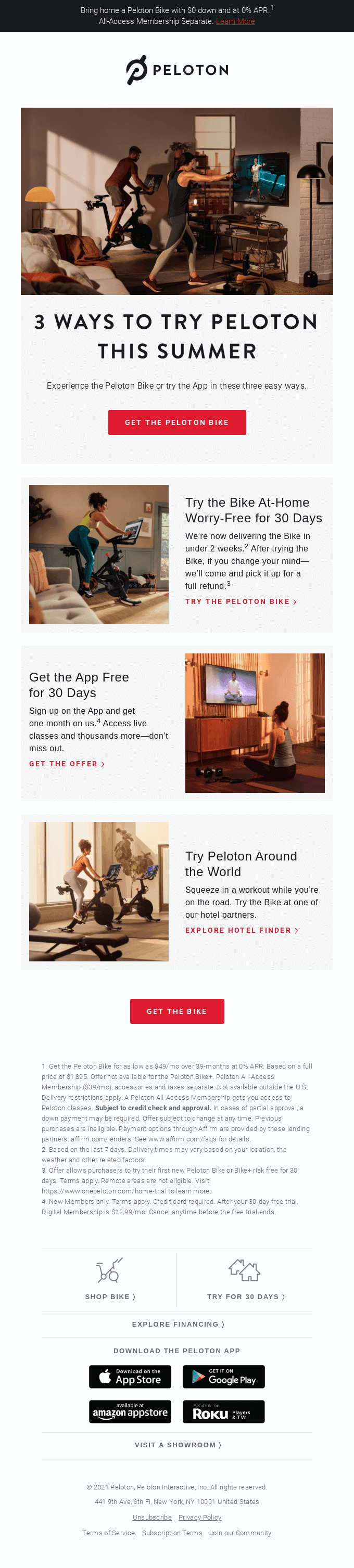 3 Ways to Try Peloton Commitment Free