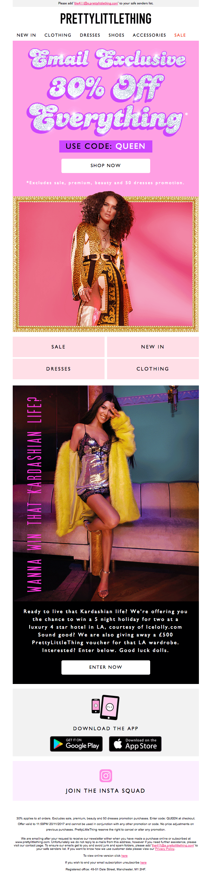 30% off everything – Exclusive to you 🎉