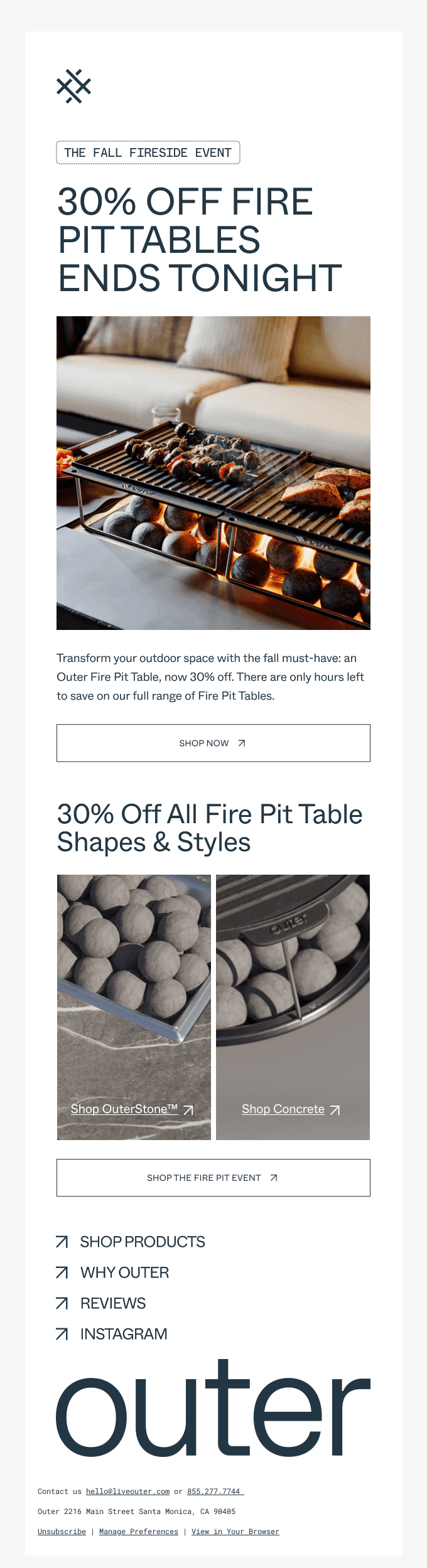 30% Off Fire Pit Tables Ends Soon