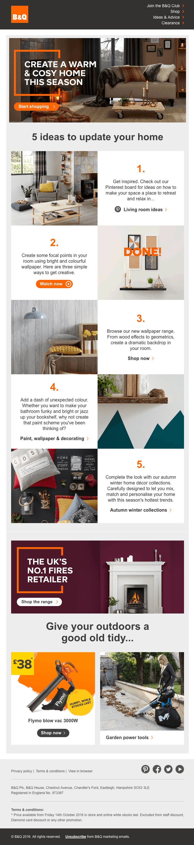 5 ways to create a warm and cosy home