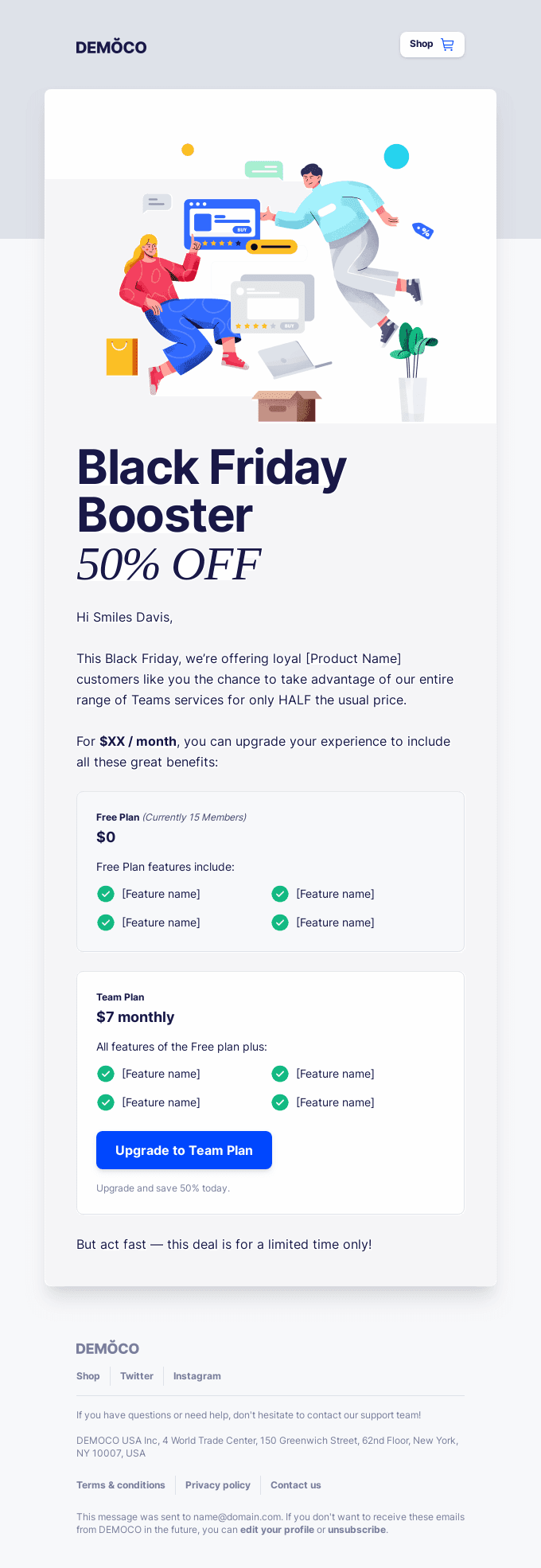 50% off Smiles Davis Teams for Black Friday!