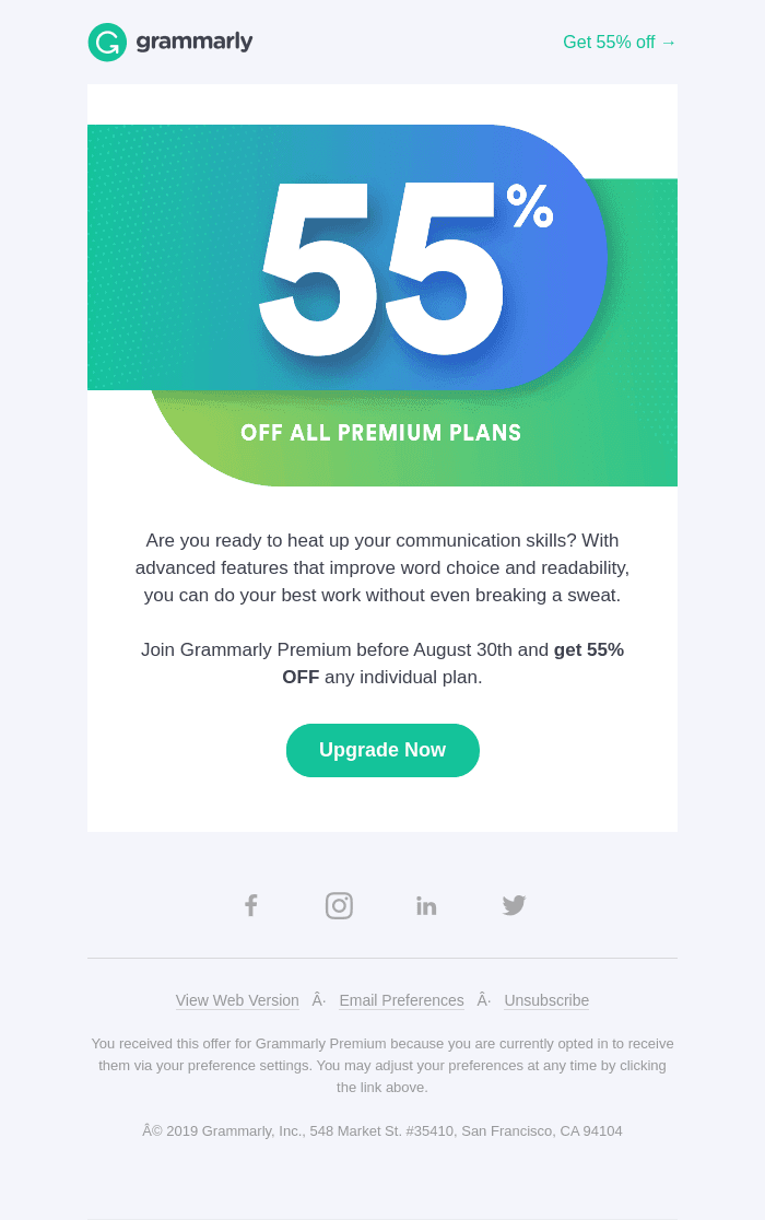 55% off all plans. Don't let this offer sizzle out!