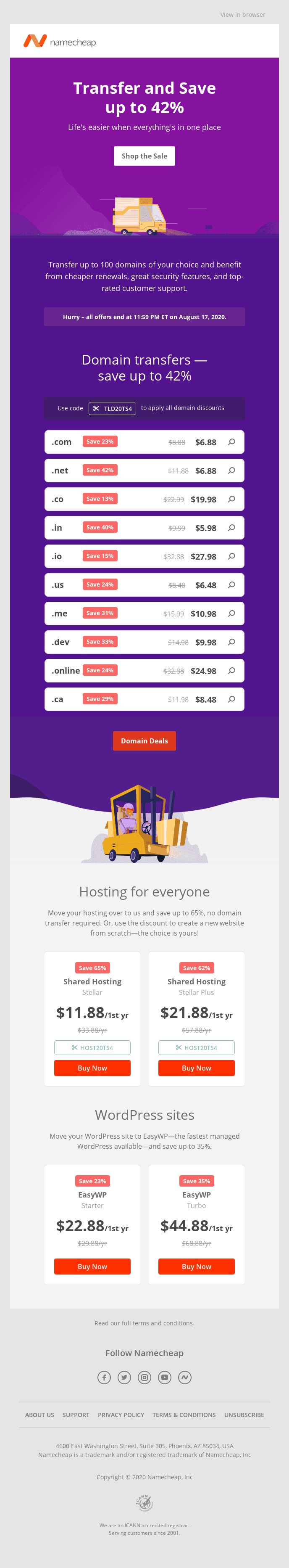 6 Days to Transfer to Namecheap 🎉