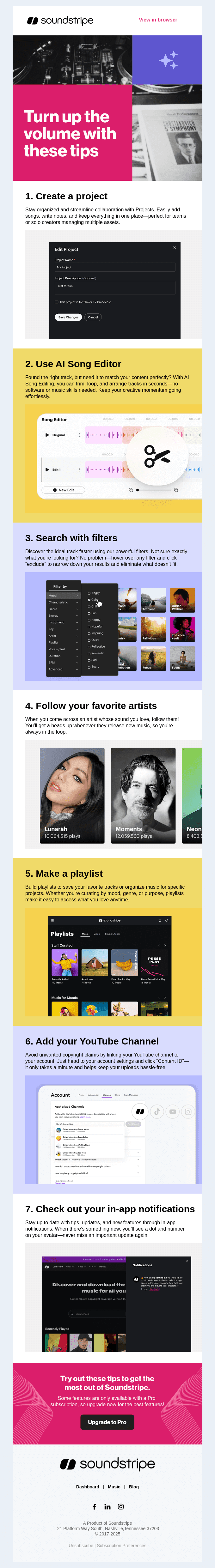 7️⃣ Pro Tips to Power Up Your Soundstripe Experience 🎧