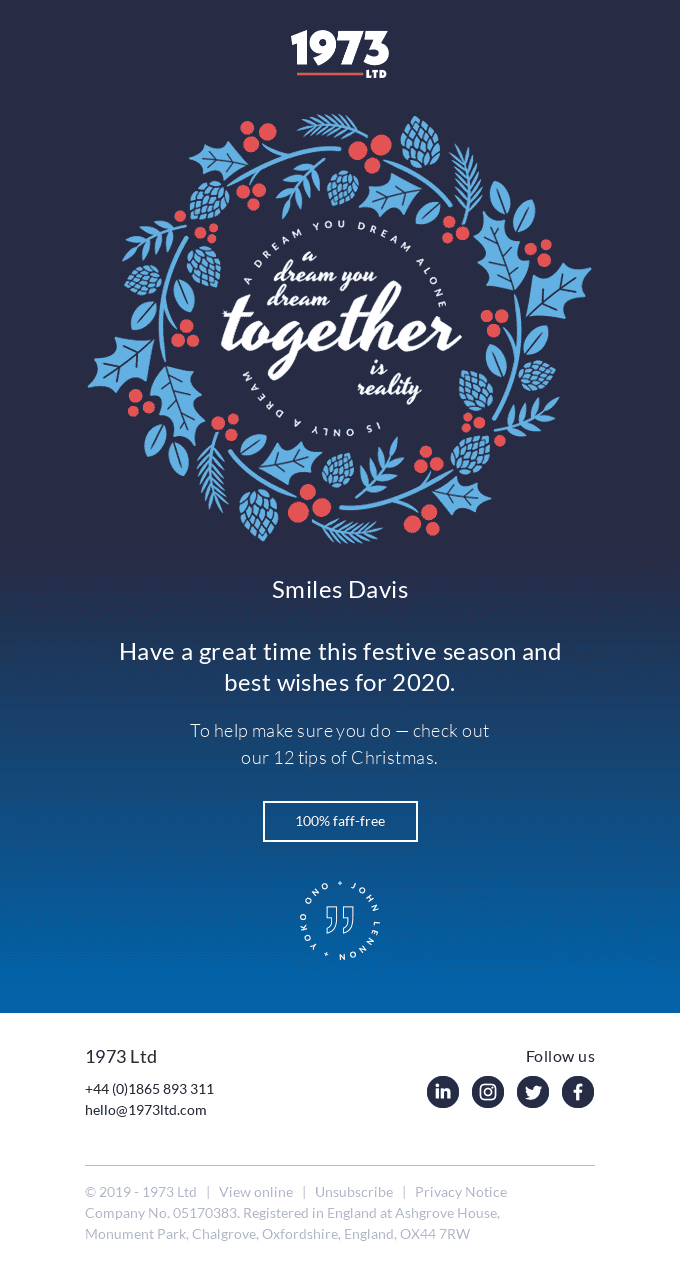 A faff-free Christmas gift just for you