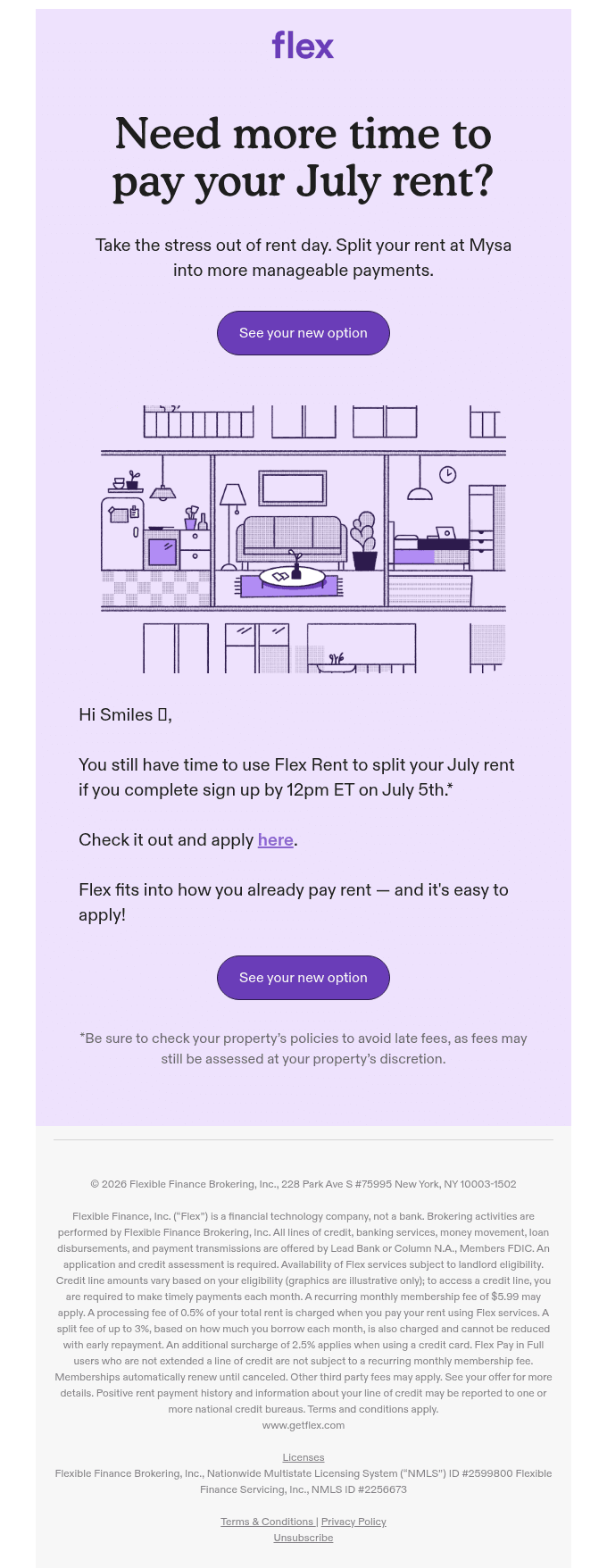 A new rent payment option for you