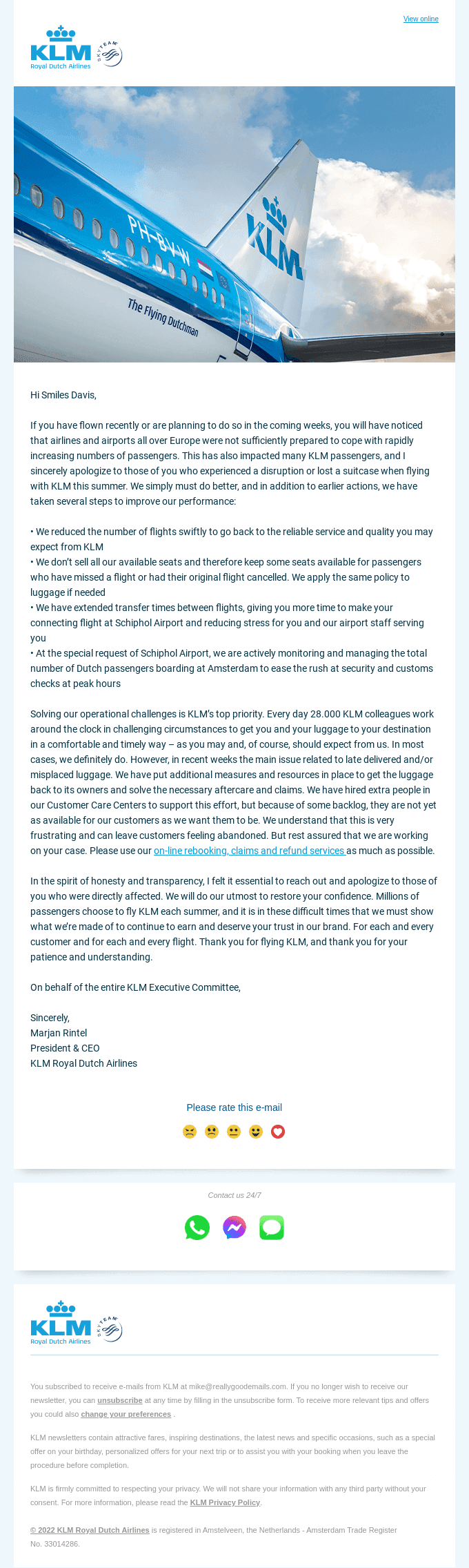 A personal message from our CEO