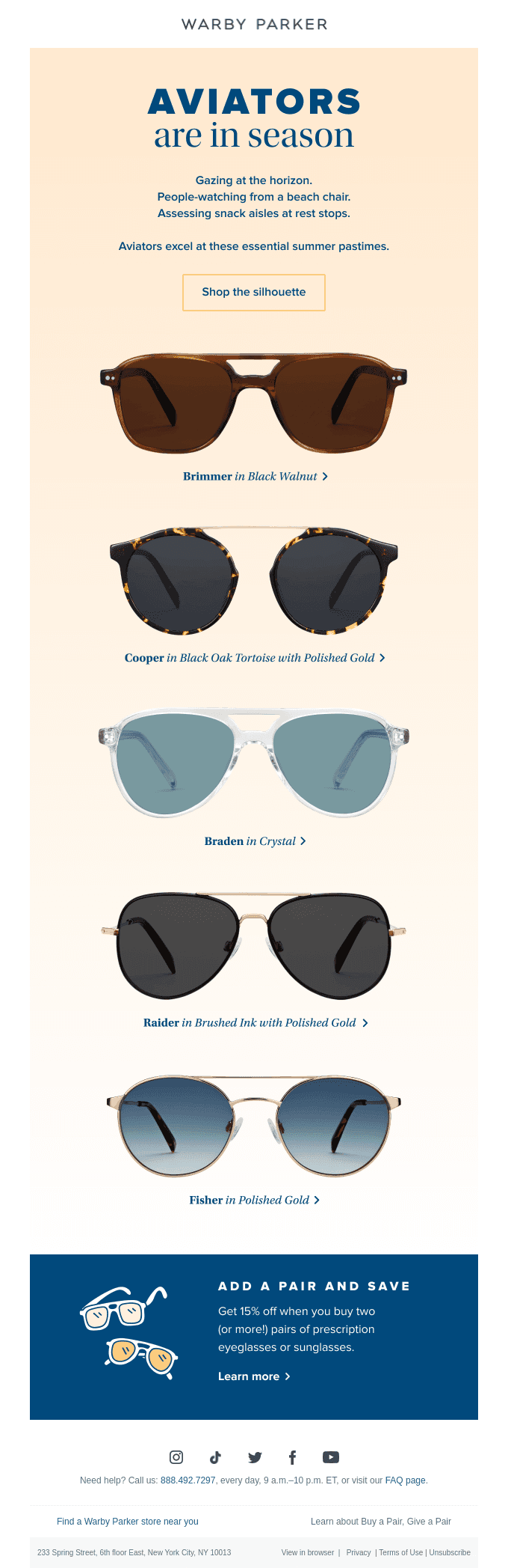 A shape that makes sense for summer