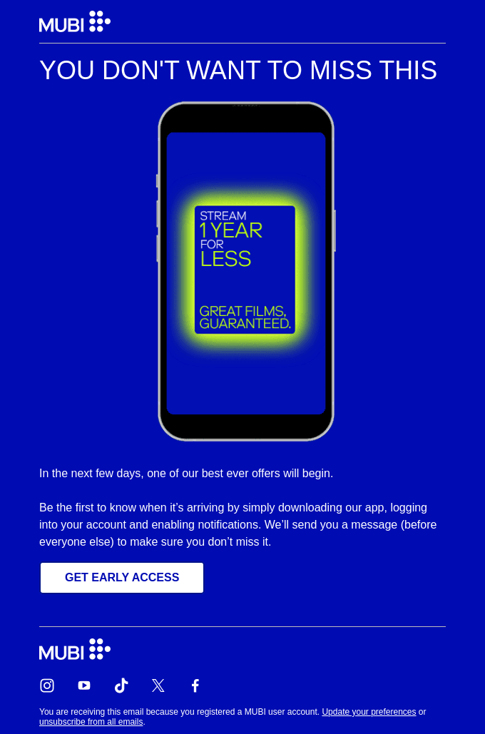 A very special offer is almost here…