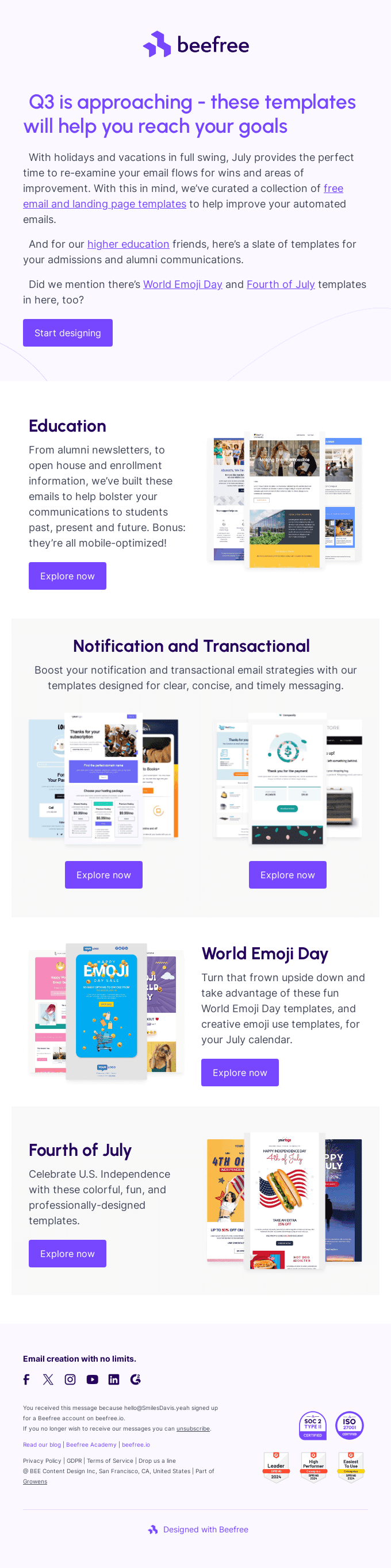 ☀️ Add summer heat to your July email lineup