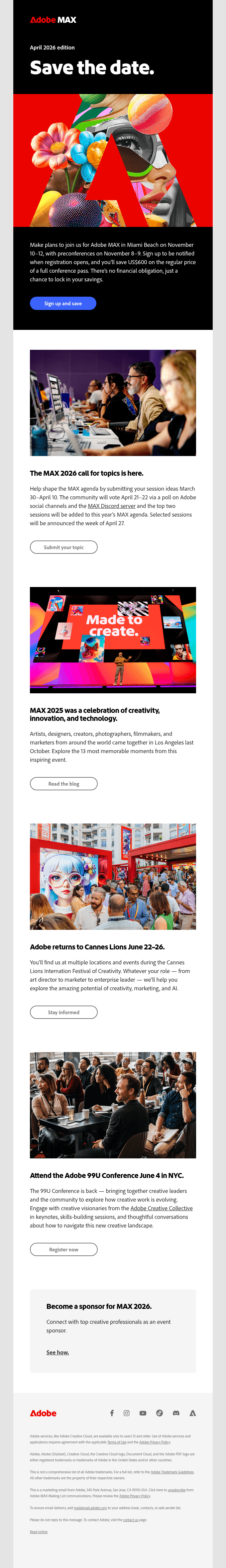 Adobe MAX — made to create