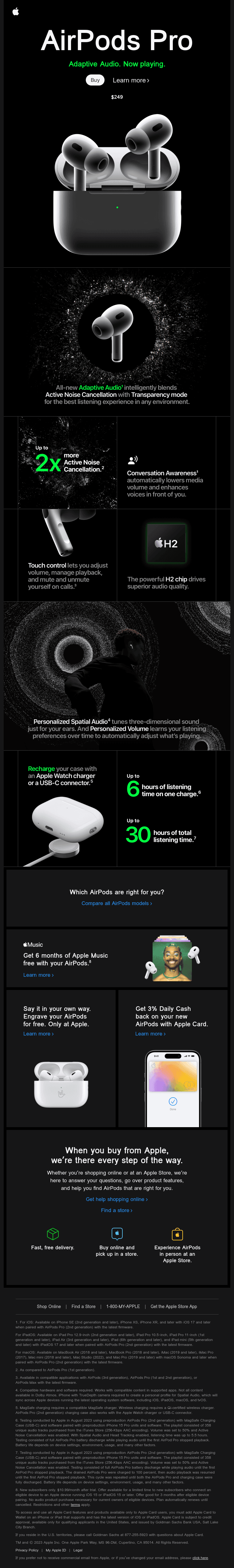 AirPods Pro. Listening just made a massive leap.