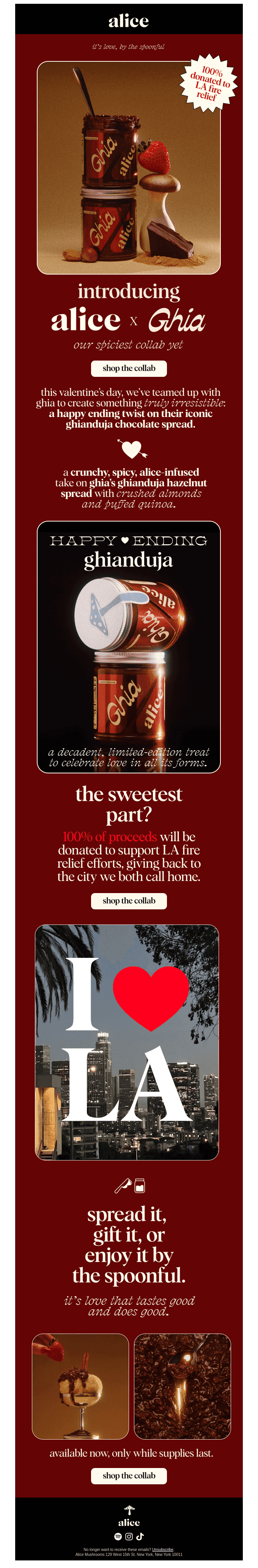 ALICE X GHIA: A SWEET+SPICY COLLABORATION